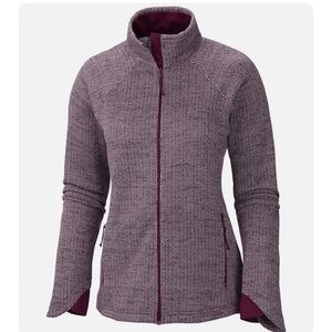 Columbia Purple Raspberry Got It II Optic Herringbone Full Zip Jacket Large